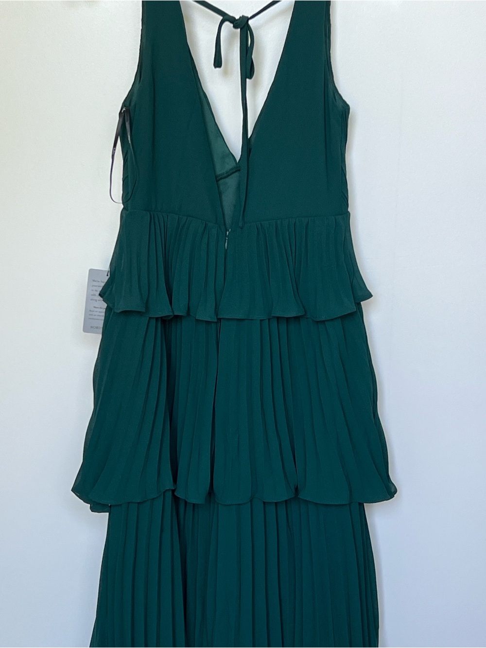 Nordstrom lulus women’s Deep Green Tiered Maxi Dress - Picture 4 of 6